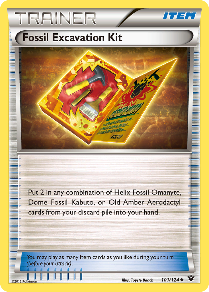 Fossil Excavation Kit (101/124) [XY: Fates Collide] | Cracking-Singles