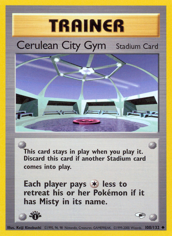 Cerulean City Gym (108/132) [Gym Heroes 1st Edition] | Cracking-Singles