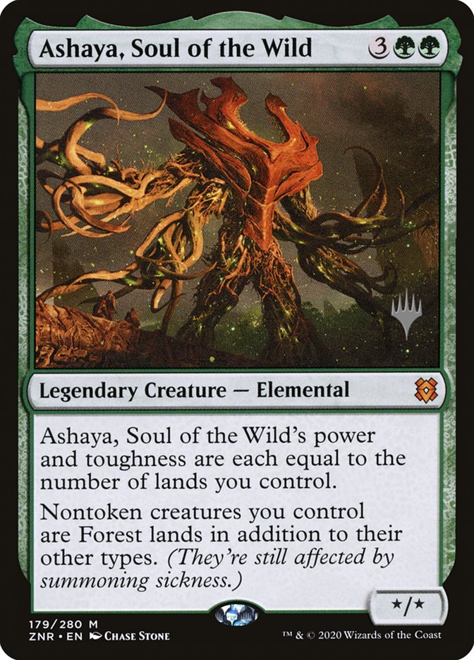 Ashaya, Soul of the Wild (Promo Pack) [Zendikar Rising Promos] | Cracking-Singles