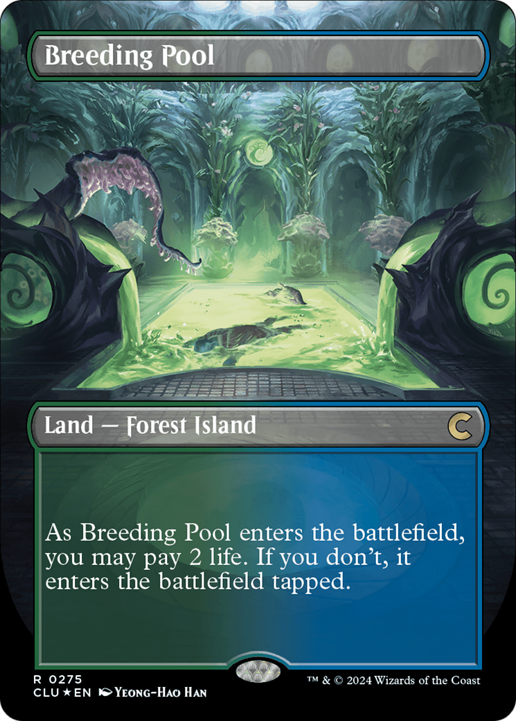 Breeding Pool (Borderless) [Ravnica: Clue Edition] | Cracking-Singles