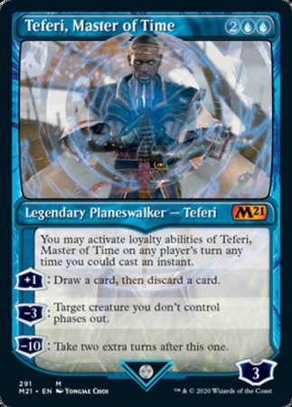 Teferi, Master of Time (Showcase) (291) [Core Set 2021] | Cracking-Singles