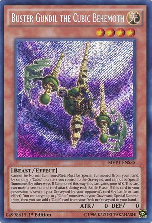 Buster Gundil the Cubic Behemoth [MVP1-ENS35] Secret Rare | Cracking-Singles