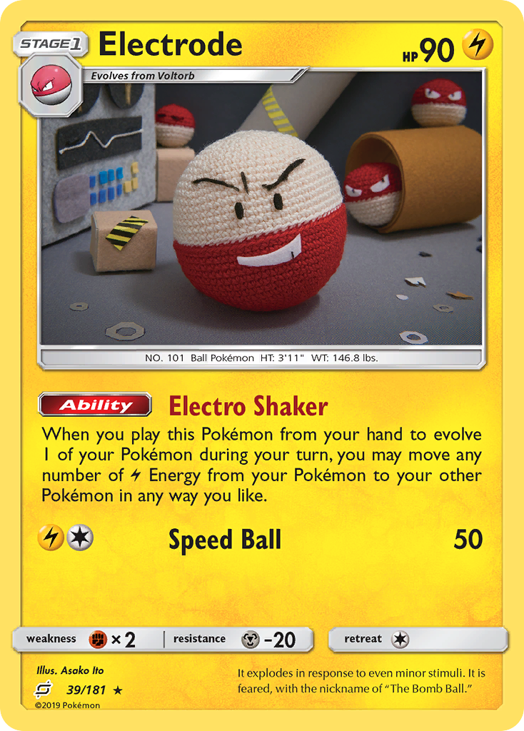 Electrode (39/181) [Sun & Moon: Team Up] | Cracking-Singles