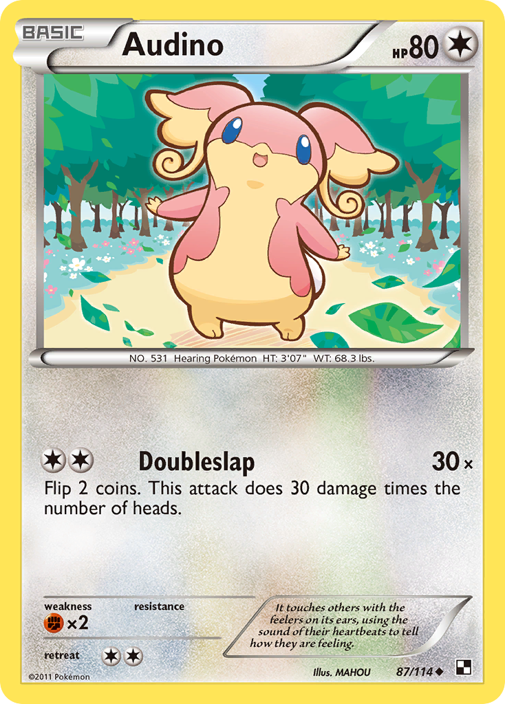 Audino (87/114) [Black & White: Base Set] | Cracking-Singles