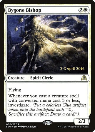 Bygone Bishop [Shadows over Innistrad Promos] | Cracking-Singles