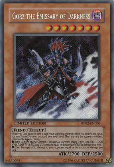 Gorz the Emissary of Darkness [RP02-EN000] Secret Rare | Cracking-Singles