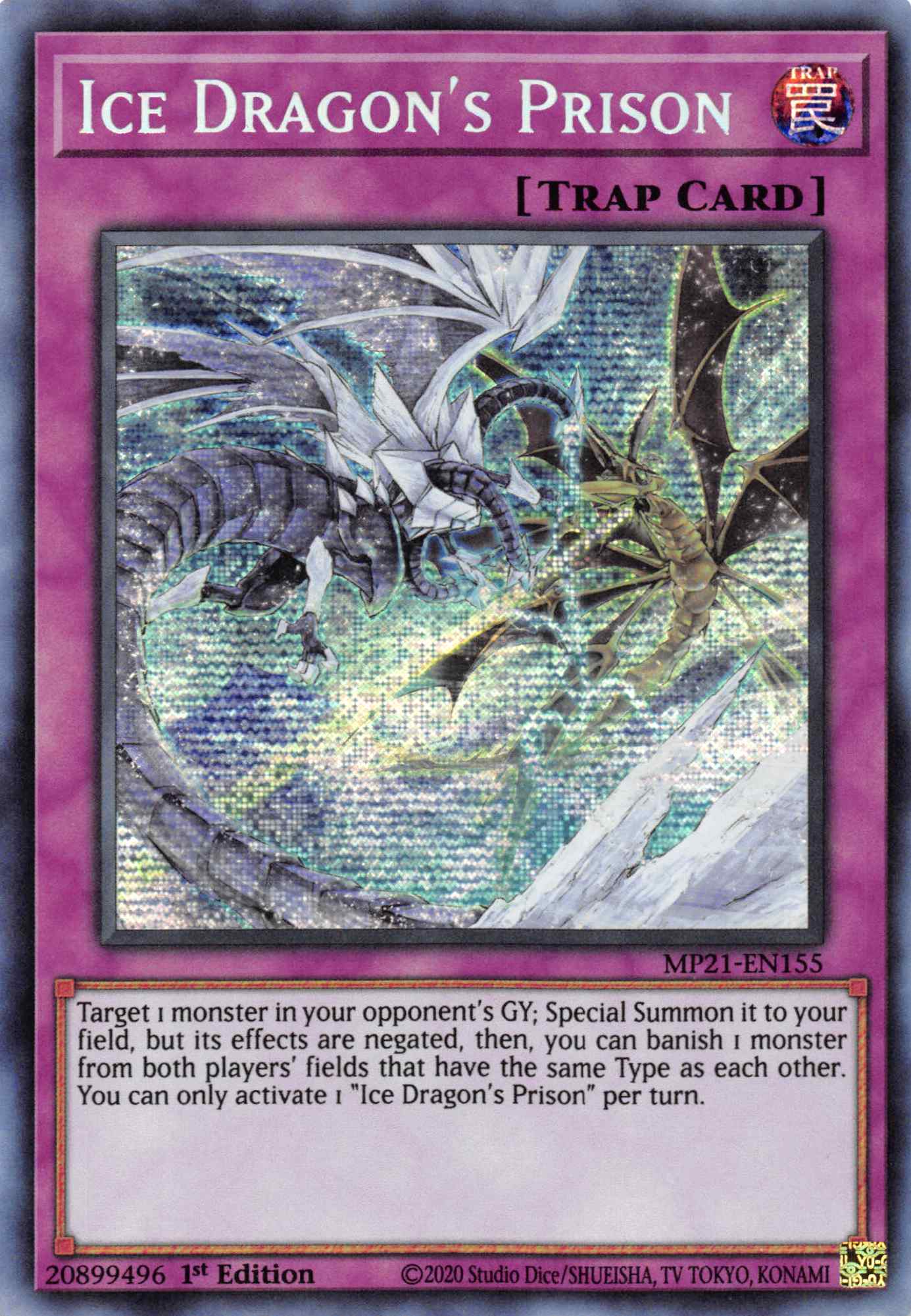 Ice Dragon's Prison [MP21-EN155] Prismatic Secret Rare | Cracking-Singles