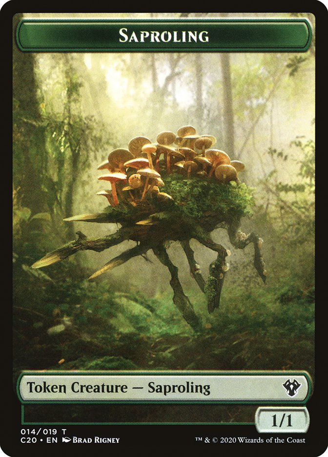 Saproling // Treasure Token [Commander 2020] | Cracking-Singles