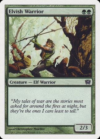 Elvish Warrior [Ninth Edition] | Cracking-Singles