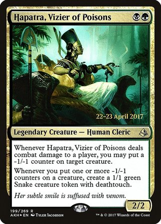 Hapatra, Vizier of Poisons [Amonkhet Prerelease Promos] | Cracking-Singles