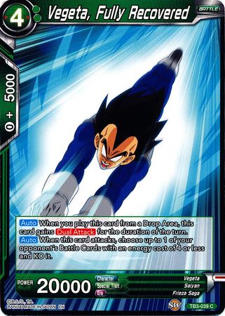 Vegeta, Fully Recovered [TB3-039] | Cracking-Singles