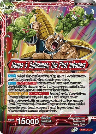 Nappa // Nappa & Saibaimen, the First Invaders (EB1-01) [Battle Evolution Booster] | Cracking-Singles