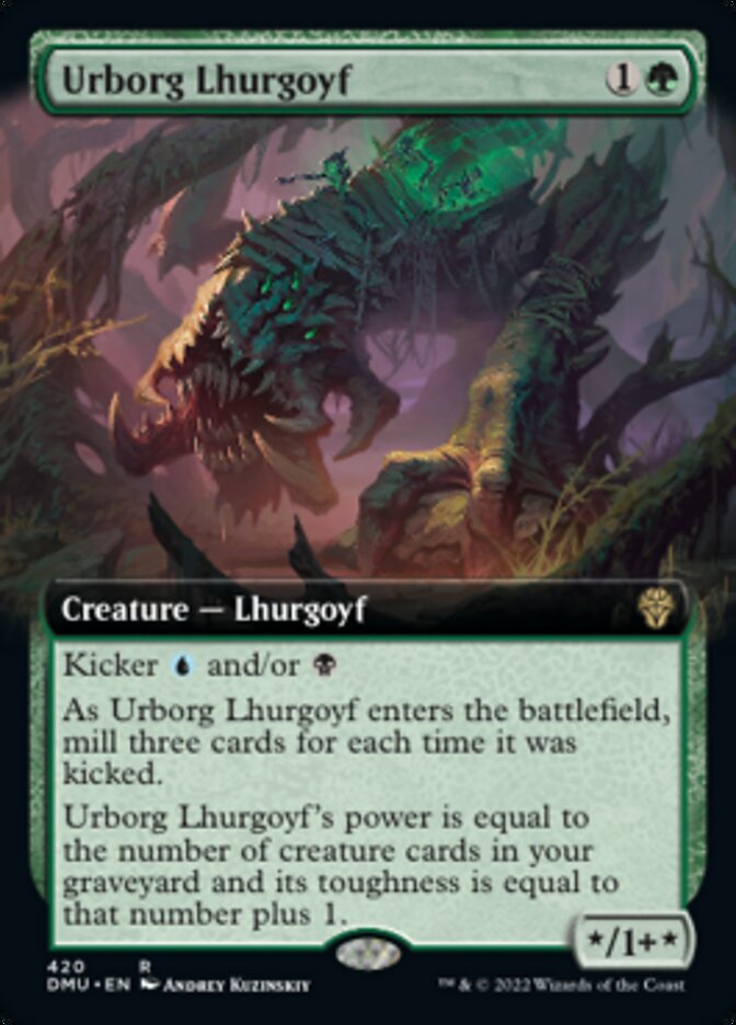 Urborg Lhurgoyf (Extended Art) [Dominaria United] | Cracking-Singles