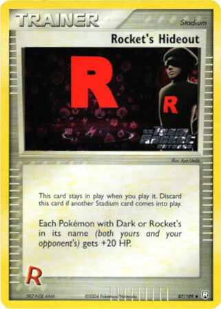 Rocket's Hideout (87/109) (Stamped) [EX: Team Rocket Returns] | Cracking-Singles