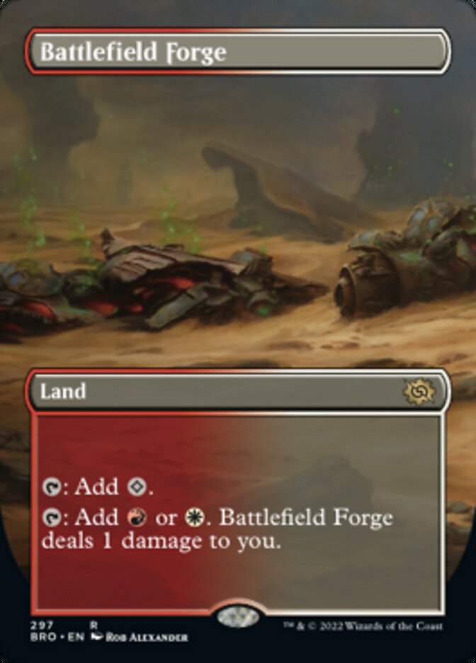 Battlefield Forge (Borderless Alternate Art) [The Brothers' War] | Cracking-Singles