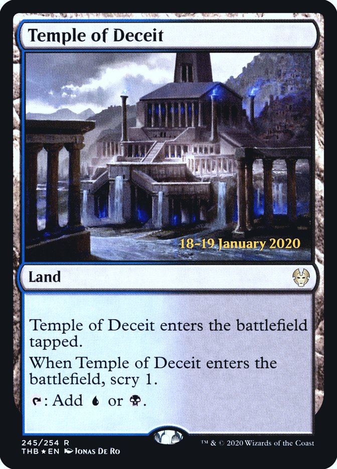 Temple of Deceit [Theros Beyond Death Prerelease Promos] | Cracking-Singles