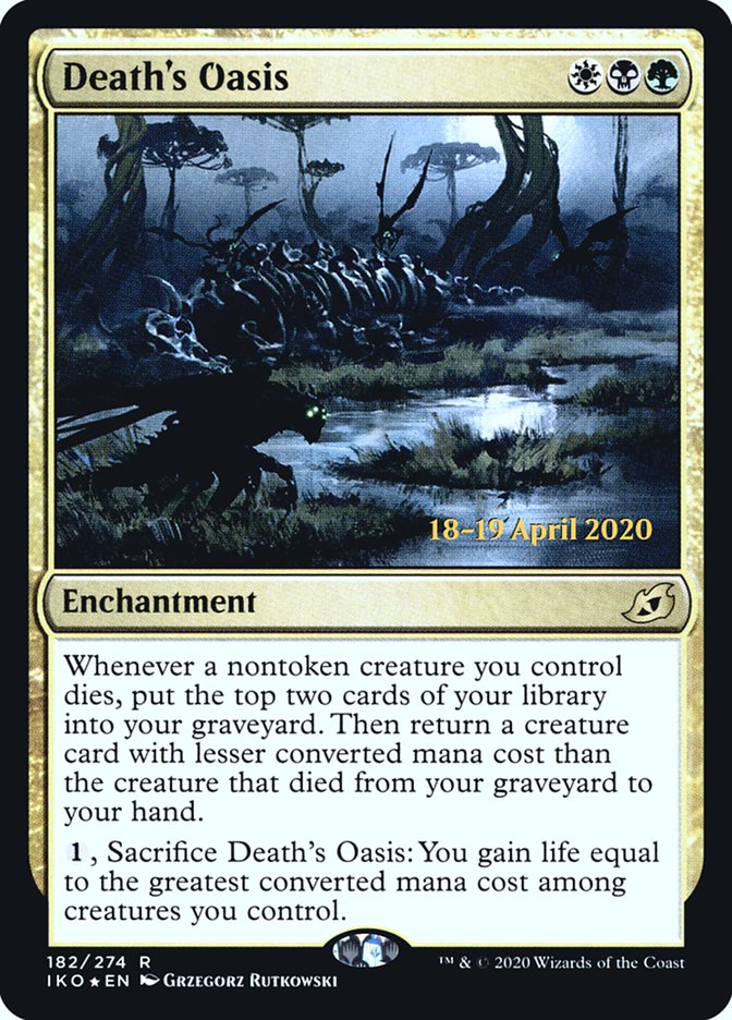 Death's Oasis  [Ikoria: Lair of Behemoths Prerelease Promos] | Cracking-Singles