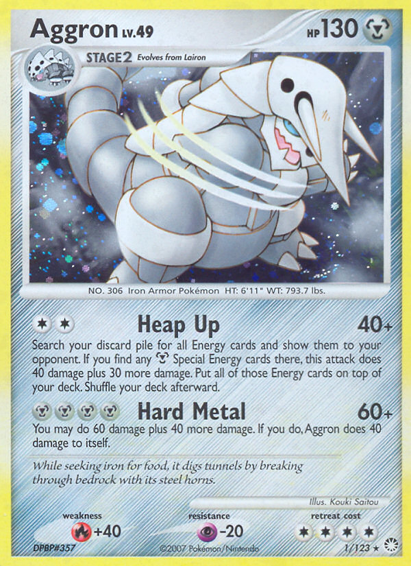 Aggron (1/123) [Diamond & Pearl: Mysterious Treasures] | Cracking-Singles