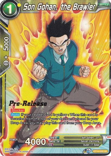 Son Gohan, the Brawler (BT14-098) [Cross Spirits Prerelease Promos] | Cracking-Singles