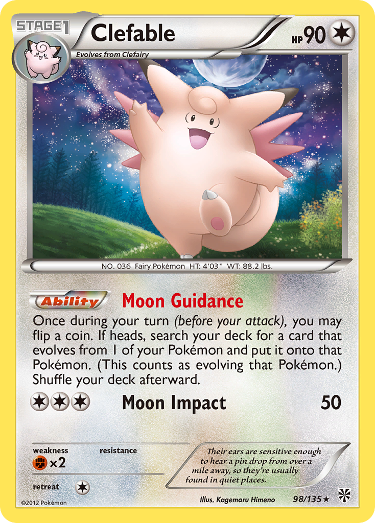 Clefable (98/135) [Black & White: Plasma Storm] | Cracking-Singles