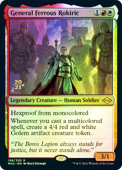 General Ferrous Rokiric [Modern Horizons 2 Prerelease Promos] | Cracking-Singles