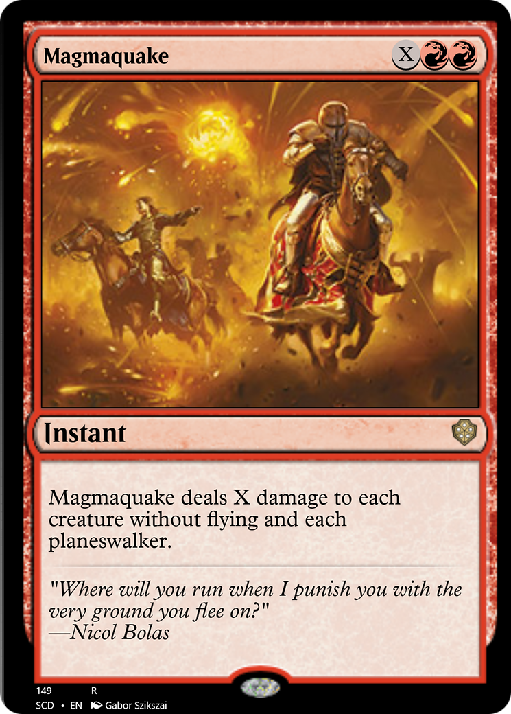 Magmaquake [Starter Commander Decks] | Cracking-Singles