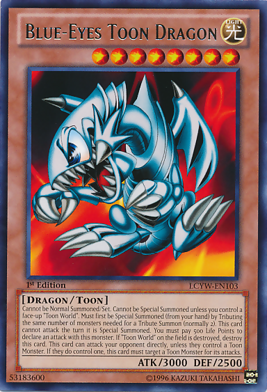 Blue-Eyes Toon Dragon [LCYW-EN103] Rare | Cracking-Singles