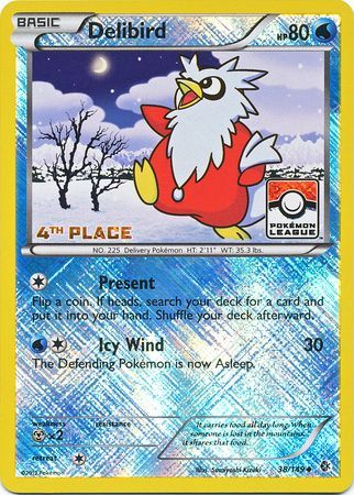 Delibird (38/149) (League Promo 4th Place) [Black & White: Boundaries Crossed] | Cracking-Singles