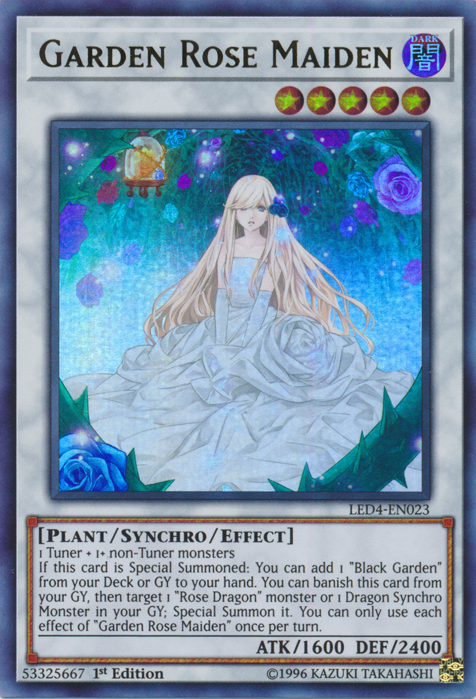 Garden Rose Maiden [LED4-EN023] Ultra Rare | Cracking-Singles