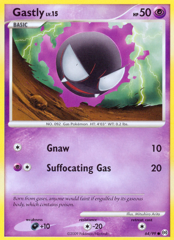 Gastly (64/99) [Platinum: Arceus] | Cracking-Singles