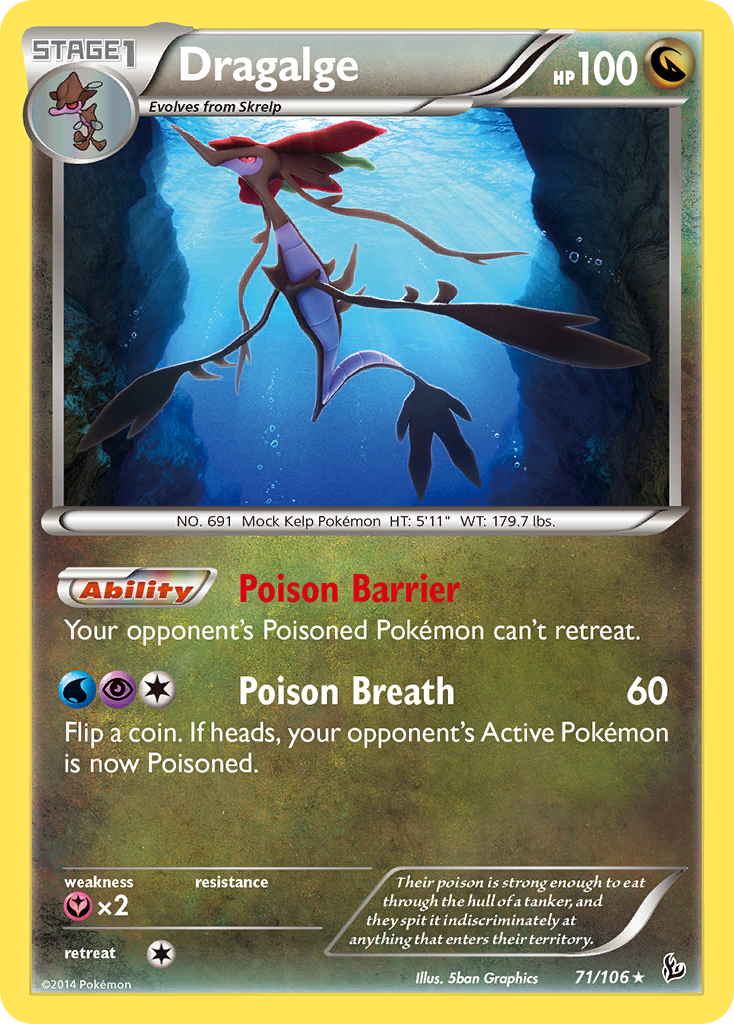 Dragalge (71/106) [XY: Flashfire] | Cracking-Singles