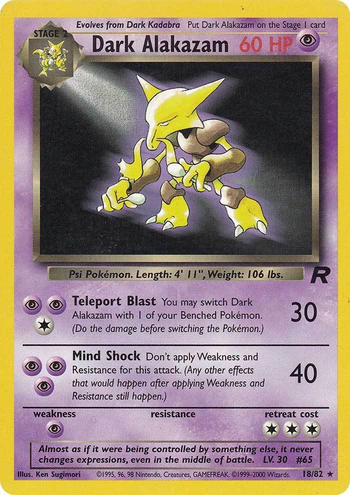 Dark Alakazam (18/82) [Team Rocket Unlimited] | Cracking-Singles