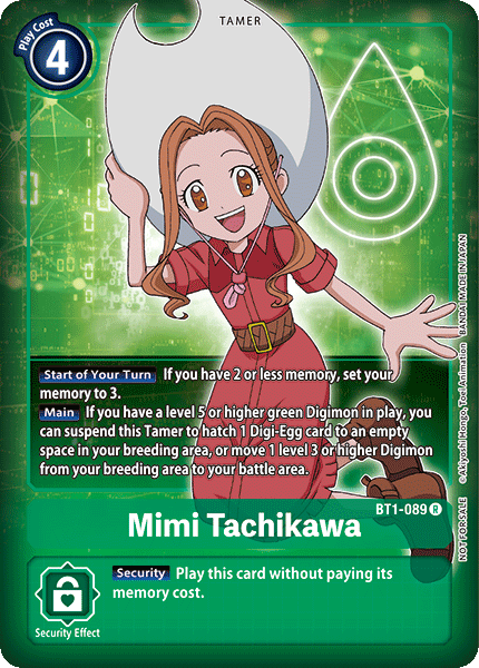 Mimi Tachikawa [BT1-089] (Buy-A-Box Promo) [Release Special Booster Ver.1.0 Promos] | Cracking-Singles