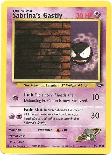 Sabrina's Gastly (96/132) [Gym Challenge Unlimited] | Cracking-Singles