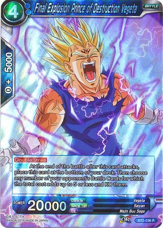 Final Explosion Prince of Destruction Vegeta [BT3-036] | Cracking-Singles