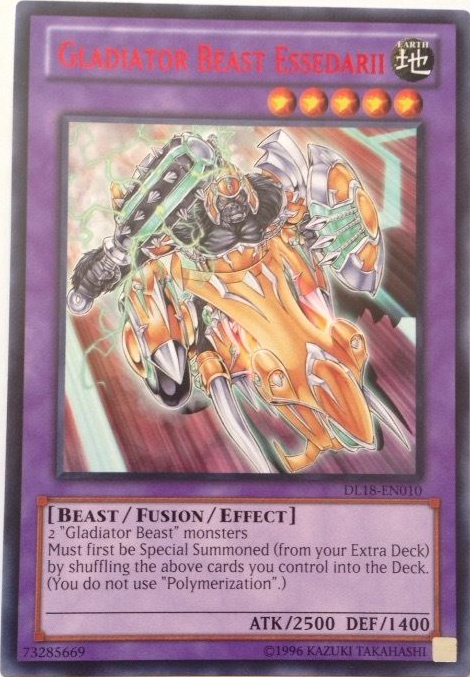 Gladiator Beast Essedarii (Red) [DL18-EN010] Rare | Cracking-Singles