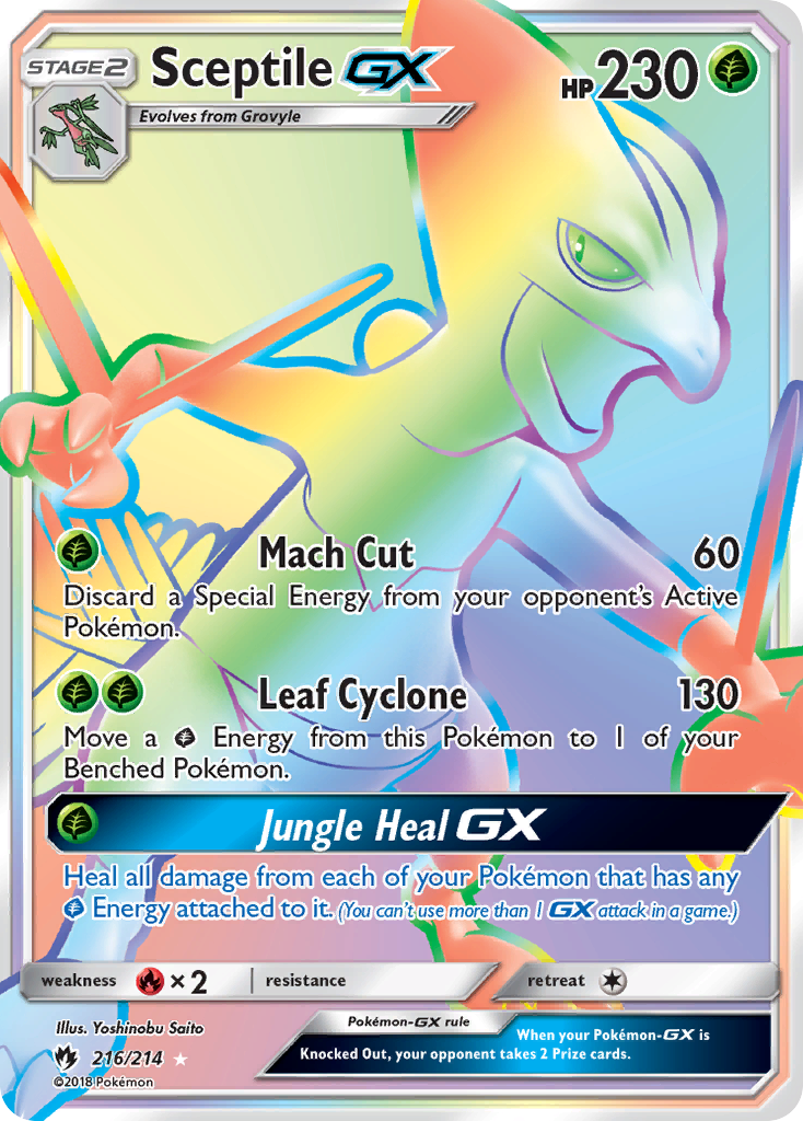 Sceptile GX (216/214) [Sun & Moon: Lost Thunder] | Cracking-Singles