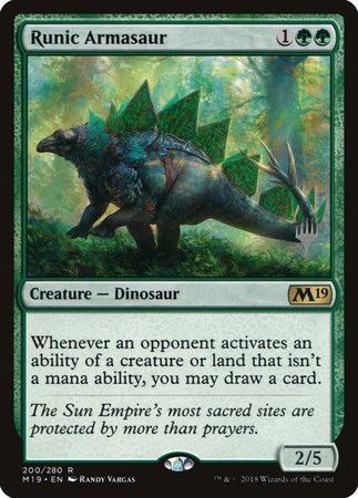 Runic Armasaur [Core Set 2019 Promos] | Cracking-Singles