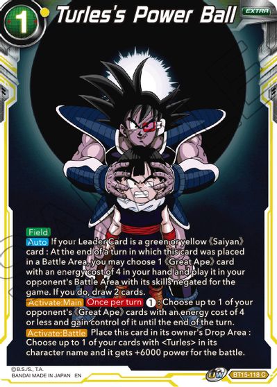 Turles's Power Ball [BT15-118] | Cracking-Singles