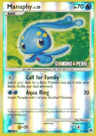 Manaphy (9/130) [Burger King Promos: 2008 Collection] | Cracking-Singles