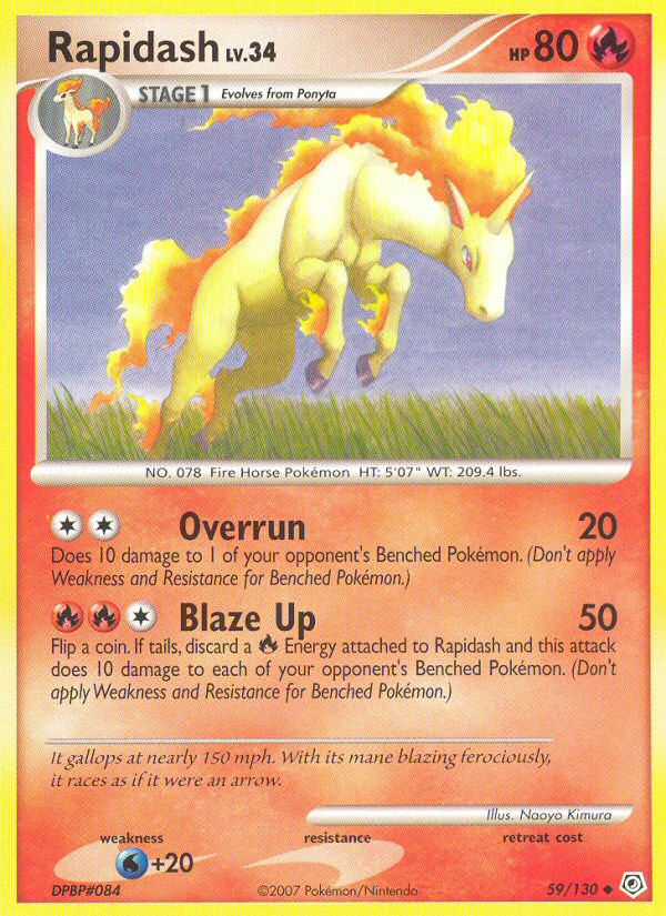 Rapidash (59/130) [Diamond & Pearl: Base Set] | Cracking-Singles