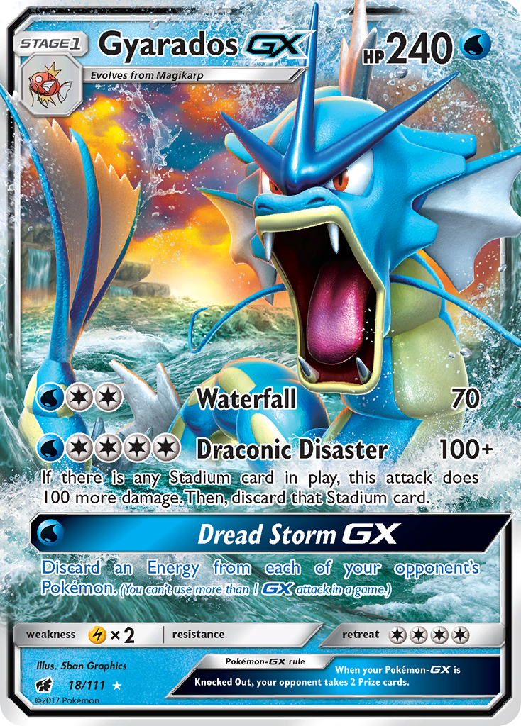 Gyarados GX (18/111) [Sun & Moon: Crimson Invasion] | Cracking-Singles