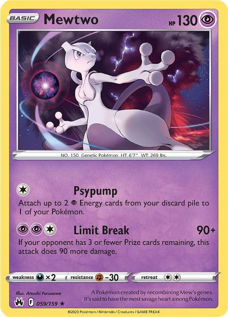 Mewtwo (059/159) [Sword & Shield: Crown Zenith] | Cracking-Singles