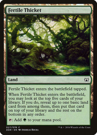 Fertile Thicket [Duel Decks: Nissa vs. Ob Nixilis] | Cracking-Singles