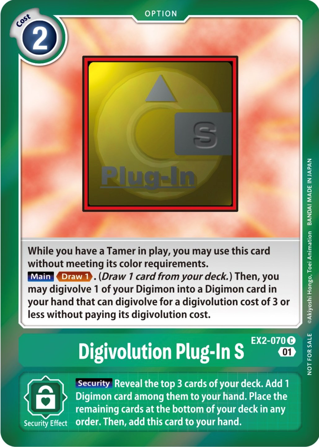 Digivolution Plug-In S [EX2-070] (Event Pack 4) [Digital Hazard Promos] | Cracking-Singles