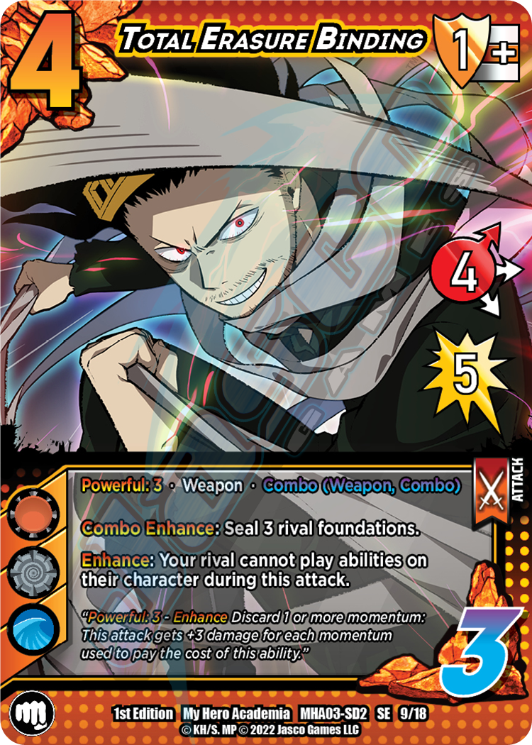 Total Erasure Binding [Eraser Head Clash Deck] | Cracking-Singles