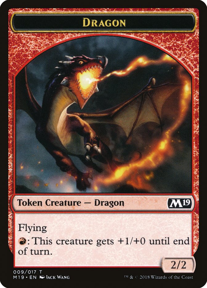 Dragon (009/017) [Core Set 2019 Tokens] | Cracking-Singles