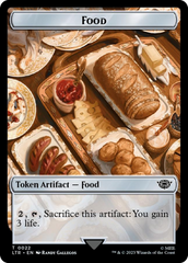 Tentacle // Food (0022) Double-Sided Token (Surge Foil) [The Lord of the Rings: Tales of Middle-Earth Tokens] | Cracking-Singles