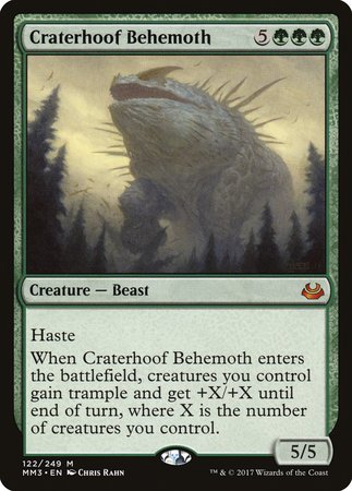 Craterhoof Behemoth [Modern Masters 2017] | Cracking-Singles