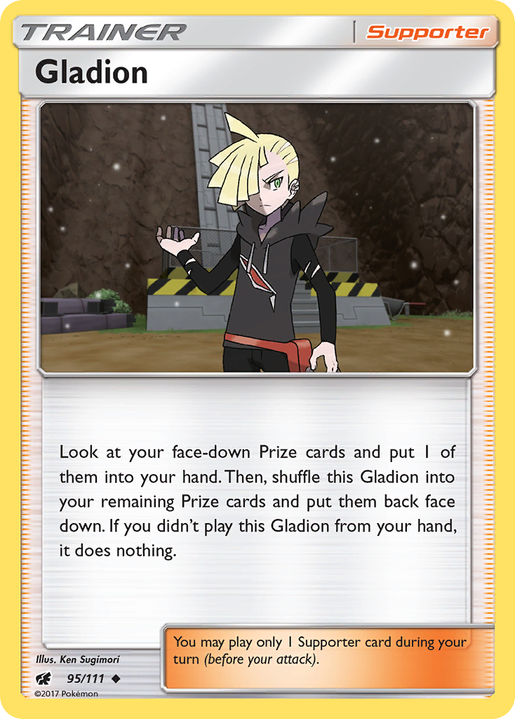 Gladion (95/111) [Sun & Moon: Crimson Invasion] | Cracking-Singles